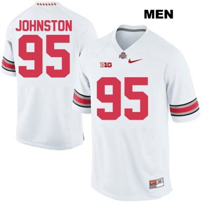 Men's NCAA Ohio State Buckeyes Cameron Johnston #95 College Stitched Authentic Nike White Football Jersey IY20P81DT